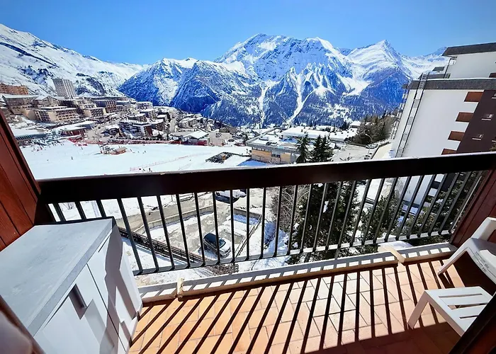 Studio au pied des pistes avec vue imprenable sur la station