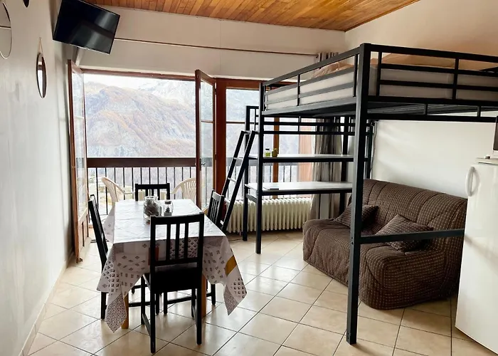 Studio Au Pied Des Pistes Avec Vue Imprenable Sur La Station
